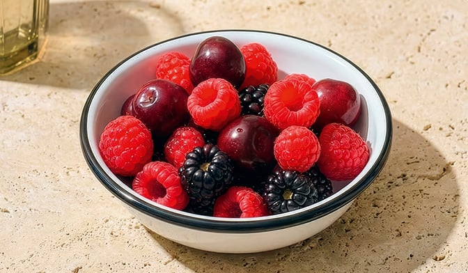 Bol de fruits rouges — vue 2